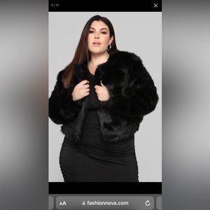 This black beautiful fur coat, its thick and thin, I only wore a couple times,